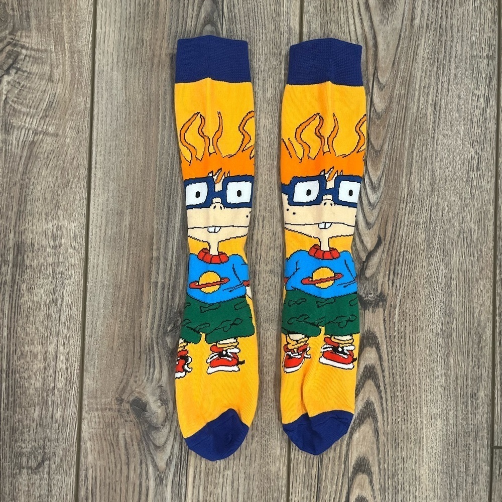 🧦 Vibrant Rugrats Chuckie Finster Socks - NWOT